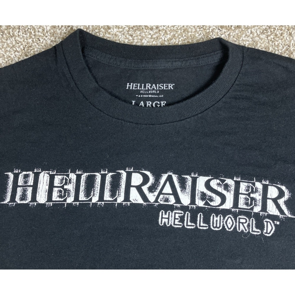 Hellraiser Hellworld Promo‎ T Shirt Short Sleeve Black Size Large - Picture 4 of 5